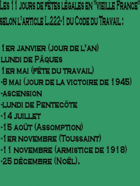 Vendredi Saint férié ou pas ??